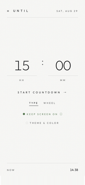 Setting the end time