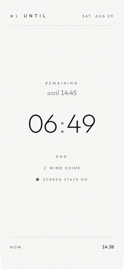 Countdown running