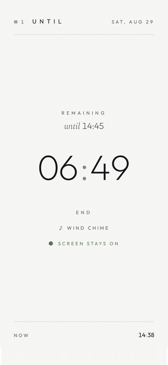 Countdown running